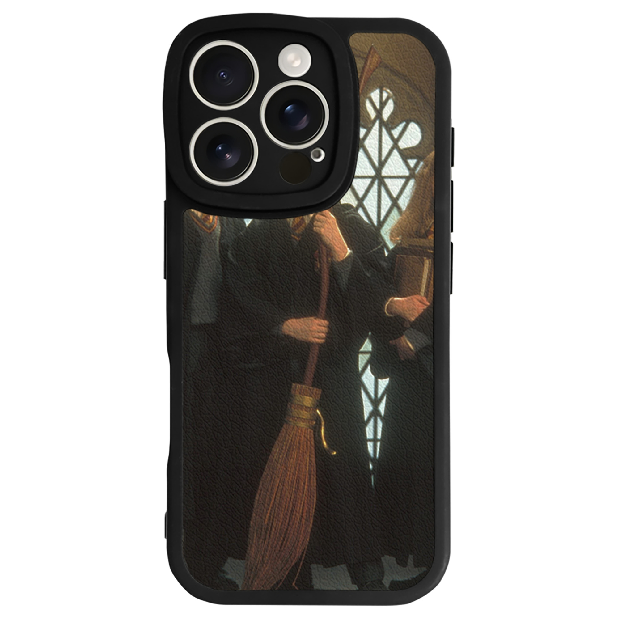 （画像用） Harry Potter ハリー・ポッターシリーズ 【iPhone 16シリーズ対応】シリコンスマホケース（レザー調） 材質：シリコン